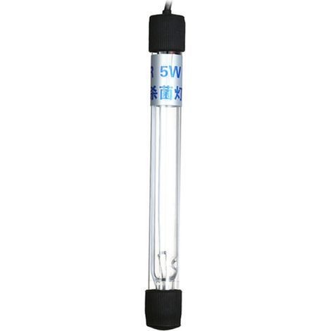 Lampe UV submersible Irovami 5W pour la désinfection de l'eau des aquariums et bassins. (1/5)
