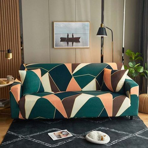 Seater Sofa Cover 140-180cm Green Sofa Cover with Armrests Modern Universal Elastic Sofa Covers Sofa Cover Slipcover MUMU (1/4)