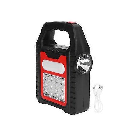 Lampe de sac à main solaire, rechargeable par USB, projecteur, lampe de réparation et d'inspection (1/5)