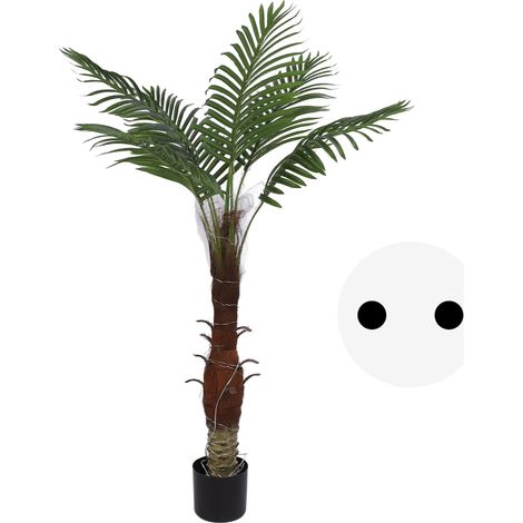 Palmier tropical lumineux artificiel 100LED IP65 120cm arbre lumineux pour piscine plage jardin fête été prise EU 220V (1/5)