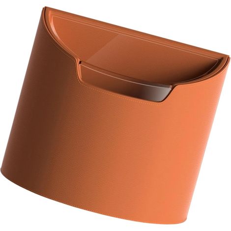 Poubelle de voiture en cuir et ABS - Seau intérieur amovible - Petits designs - Rangement pour véhicule, maison, bureau, voyage (1/5)