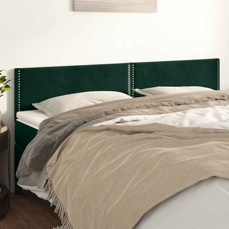 Kopfteile Dunkelgrün 180x5x78/88 cm Samt (1/5)