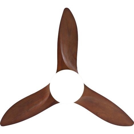 Ventilateur de plafond LED 36 pouces noir, 3 pales en bois, moteur DC silencieux réversible, 3 tons dimmables, commande par poignée, CHICFURN pour salon moderne (1/5)
