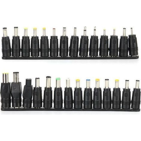 (Wie abgebildet) Laptop-Netzteil, 28 Stück DC-Netzadapterstecker 5,5 x 2,1 mm (1/4)