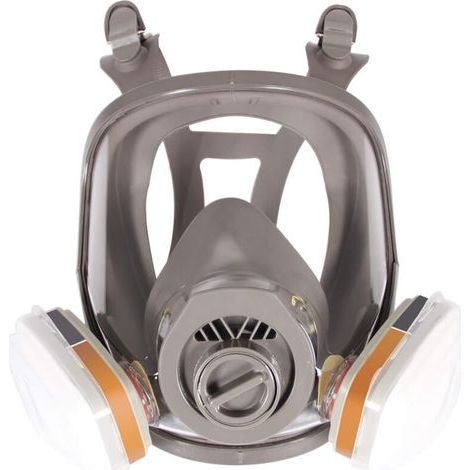 Masque respiratoire intégral 6800, casque de protection pour peinture, vapeurs organiques et poussières, deux types de raccords (1/5)