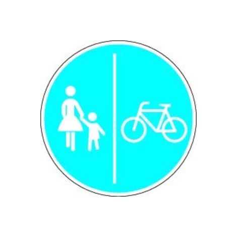 VKZ.241-31 Ronde 600mm getrennter Fuß-u.Radweg RAL-Gütezeichen Folie RA1 (1/2)