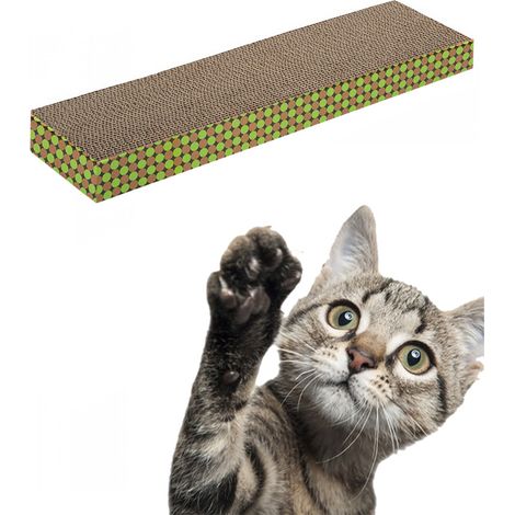 TrAdE Shop Traesio - Tiragraffi Gatto In Cartone Affilarsi Farsi Le Unghie Economico Gioco Gatti - (1/4)