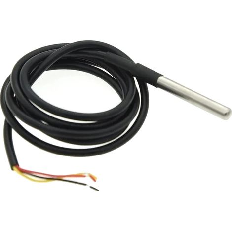 Temperatursensor, Edelstahlsonde, wasserdichtes Design, 5M, 5PCS-a (1/2)