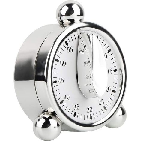 Kitchen timer, 60-minute mini cooking timer (no batteries required), magnetic countdown clock (1/4)
