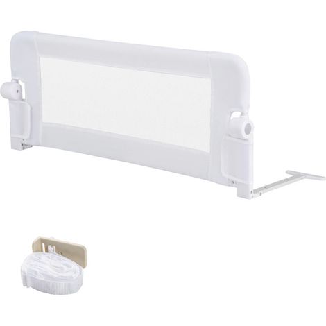 Foldable Bed Rail with Detachable Oxford Cloth Cover for Baby Bed Single Double Queen and King Size White (1/5)