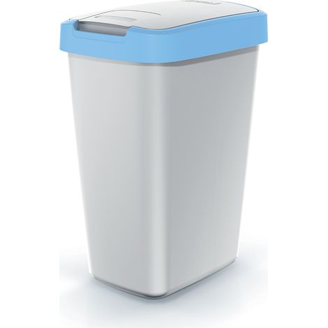 Papelera COMPACTA Q de 12 l azul claro  Fresno