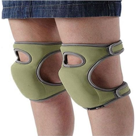 Paire de genouillres de jardinage en mousse Eva ultra douces rglables pour les travaux mnagers de jardin (1/4)