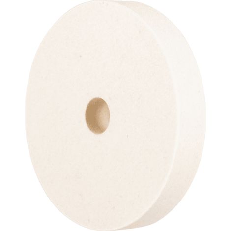 PFERD TOOLS mittelharte Filzscheibe FKSC Ø 125x20mm Bohrung Ø 20mm für universelle Polierarbeiten (1/5)