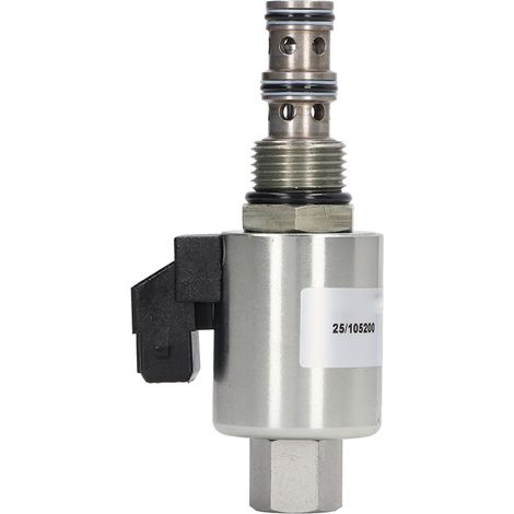 Distributeur hydraulique 12V pour chargeuse-pelleteuse JCB 3CX 214 215 216 217, en acier allié, référence 25 105200 26 960900, ensemble électrovanne robuste. (1/5)