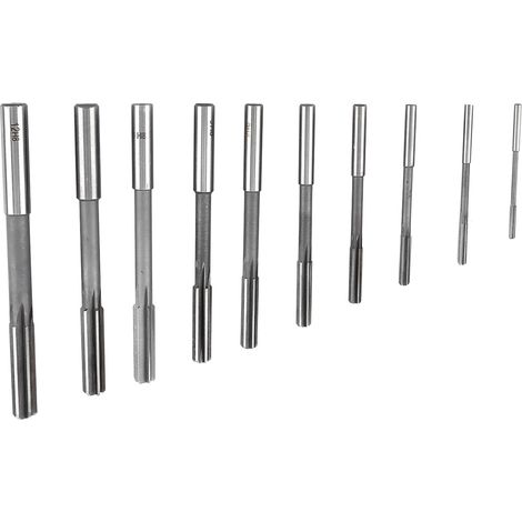 Satz mit 10 HSS H8-Reibahle mit geradem Futter für Metallbearbeitungsmaschinen, 3/4/5/6/7/8/9/10/11/12 mm (1/5)