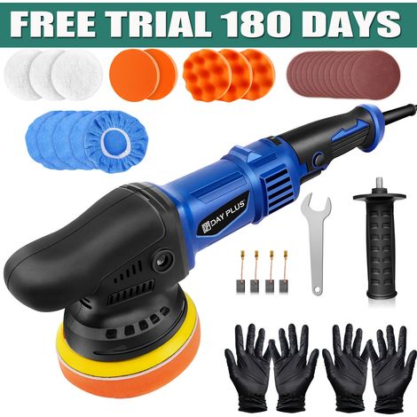 Mini polisseuse de voiture Ponceuse tampon Dual Action Polisseuse 5 pouces 5800r/min