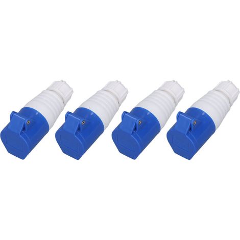 Connecteur de prise industrielle étanche à 3 broches, 4 pièces, IP44 220-250V (1/5)