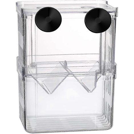 Boîte d'élevage, aquarium, habitat d'éclosion avec ventouses, boîte pour animaux aquatiques, écloserie pour reptiles, fournitures pour poissons-clowns et crevettes (1/5)