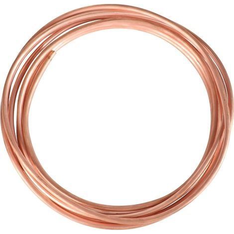 Flexibles Kupferrundrohr, 5 m lang – Durchmesser 8 mm – Wandstärke 1 mm – Druckbeständigkeit 70–100 bar – Für HLK- und Kälteanlagen (1/5)