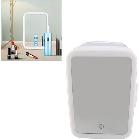 Mini Frigo Portable Cosmétique ABS 12V Compact Silencieux Voyage Camping Voiture Température Double 17x23x24.5cm (1/5)