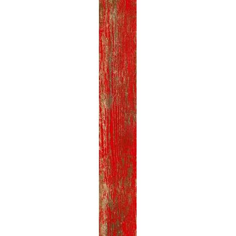 Carrelage sol / mur effet bois vieilli rouge 14,4 x 89,3 cm YUGO R VOLCAN (vendu par boite de 1,29m2) (1/5)