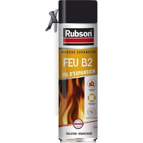Mousse Expansive Feu B2, Isolant thermique, Aérosol 500ml, Blanc (1/5)