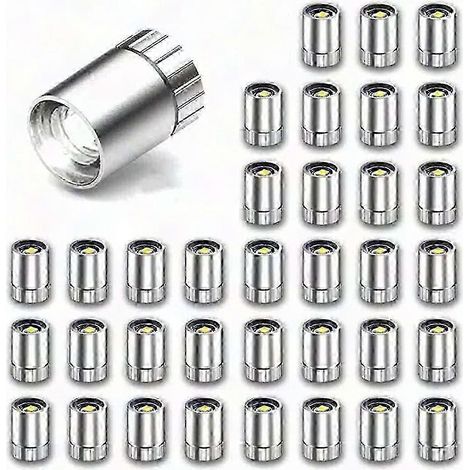 Lot de 36 mini-lampes LED pour loisirs créatifs, mini-spots lumineux à piles (blanc froid) (1/5)
