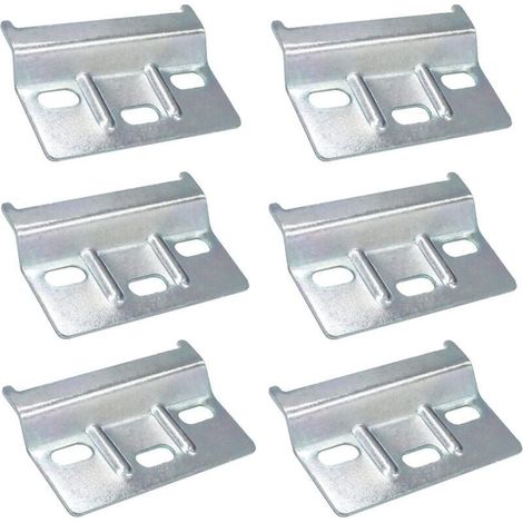 Plaque Support - Rail Suspension 60 mm - Pour Meubles Suspendus Cuisine Armoires Étagères - 6 Pièces (1/4)
