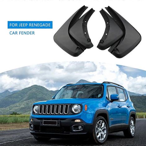 Ensemble de 4 bavettes de protection avant et arrière pour Jeep Renegade 2014-2022 (1/4)
