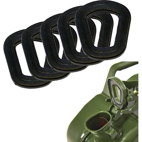 Joint De Rechange Pour Bidon Carburant Métal - Résistant Aux Hydrocarbures - Compatible Fermeture Baonnette - Lot De 5 Pièces (1/5)