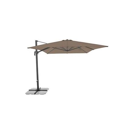 Pendelschirm Ravenna AX 300 x 300 cm, Farbe: greige