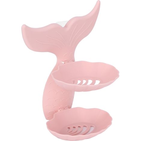 Porte-savon mural double couche avec égouttoir pour accessoires de salle de bain (1/5)