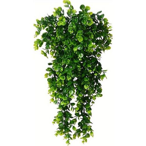 lot de 2 plantes deucalyptus artificielles suspendues lianes vertes realistes pour decoration interieure et exterieure