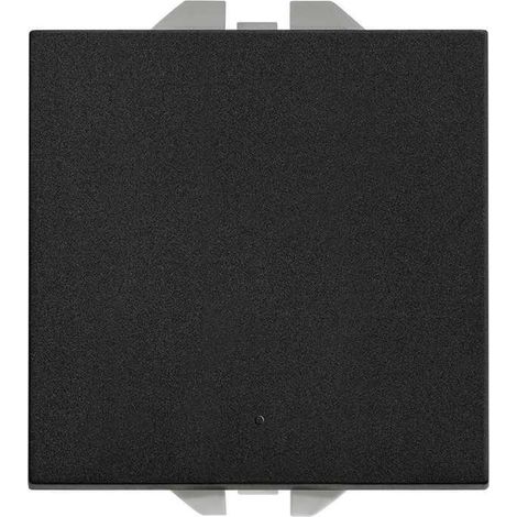 Interrupteur simple à bouton-poussoir SIMON 270 20000201 Noir mat