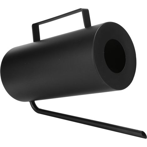 Arrosoir à long bec en acier inoxydable pour plantes et fleurs, pot de fleurs noir 1,5 L, idéal pour terrasse, jardin et pelouse (1/5)