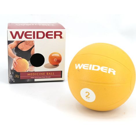 Medecine ball 2 kg ballon dentrainement musculation Weider (1/5)