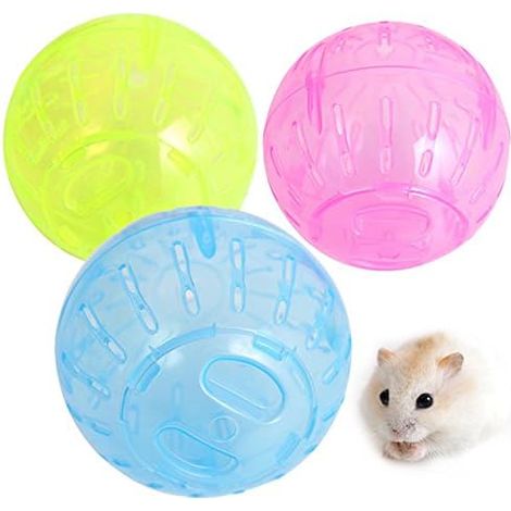 Boule Gym Pour Hamster - 10 cm - Plastique Transparent - Exercice Sécurisé Intérieur - Pour Hamster Souris Gerbille - 1 Pièce (1/5)