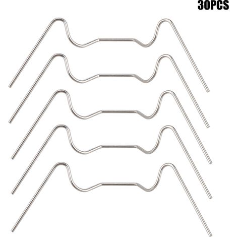 30 ou 120 clips de fixation pour vitre de serre en acier inoxydable, type W, clou de jardin en acier inoxydable 304 Z (1/5)