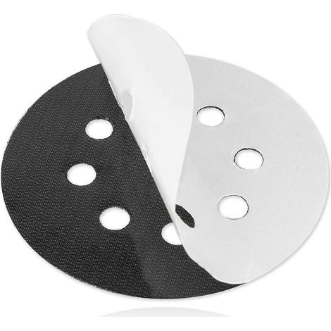 Disque adhésif auto-agrippant, 125 mm, 8 trous, de rechange pour plateau de ponçage et de polissage (1/4)