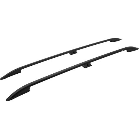 TURTLE kompatibel mit Fiat Doblo 2000-2010 / Lange Version Dachreling Crown Schwarz (1/5)