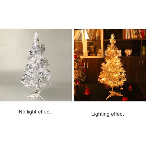 Sapin de Noël artificiel avec lumières LED, décoration de Noël, ornement de vitrine de centre commercial, cadeau pour les amis et la famille (1/5)