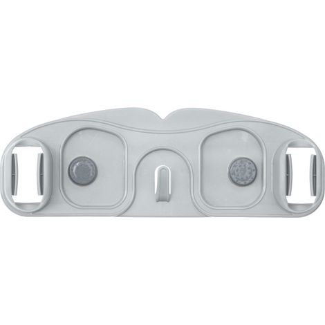 Portascope da Parete con 2 Supporti a Clip e 1 Gancio Centrale Fissaggio con Adesivo Extra Forte o  a Vite cm 30x10x4.5 cm Ideale per Ripostiglio Garage e Lavanderia Organizza lo Spazio con Stile