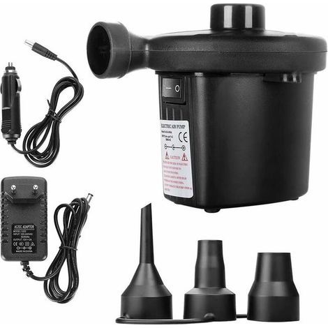 Electric air pump, electric deflation pump, fast portable air pump with 3 nozzles (1/5)