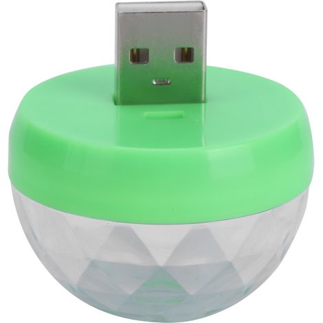 USB-Partylichter, Mini-Kugel, Soundsteuerung, farbenfrohes DJ-Licht für Geburtstags-, Hochzeits- und Clubdekorationen (1/5)