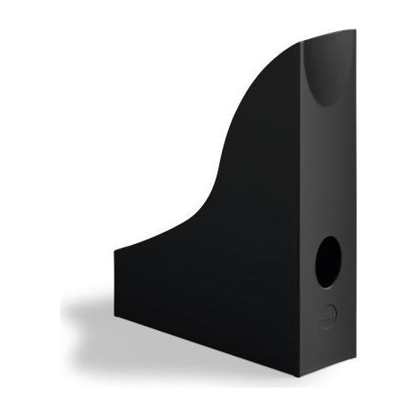 Duradero Revistero contemporáneo negro diseño sobrio