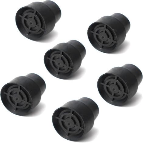 Patins de protection de sol à pointes pour mini-trampolines de rechange, noirs (lot de 4)