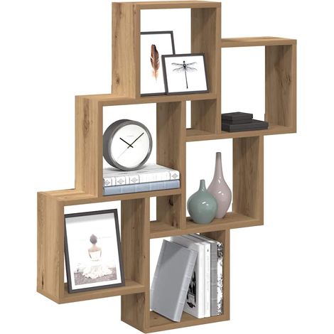 Würfelregal Artisan-Eiche 78x15x93 cm Holzwerkstoff
