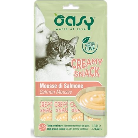 Oasy  Snack cremoso  4 x 15 g - Salmón 4 x 15 g