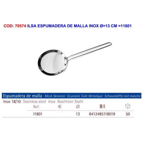 ILSA ilsa espumadera de malla inox ø 13 cm  11801 , ilsa espumadera de malla inox ø 13 cm  11801