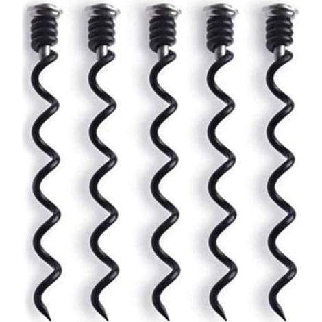 Tige spirale de rechange pour tire-bouchon, acier, lot de 5 (1/2)